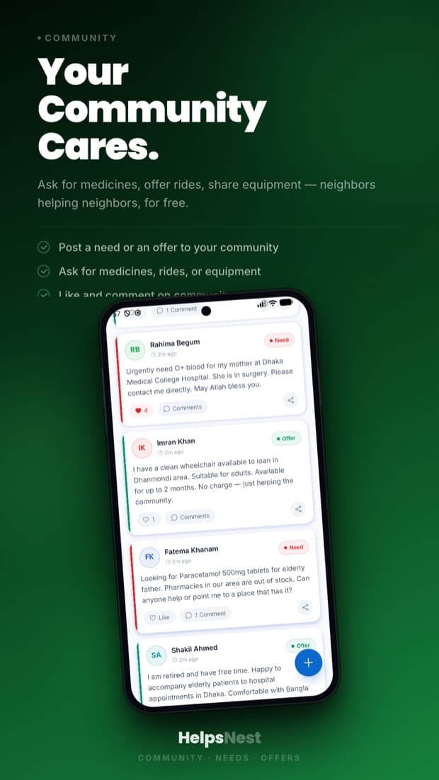 HelpsNest — Community